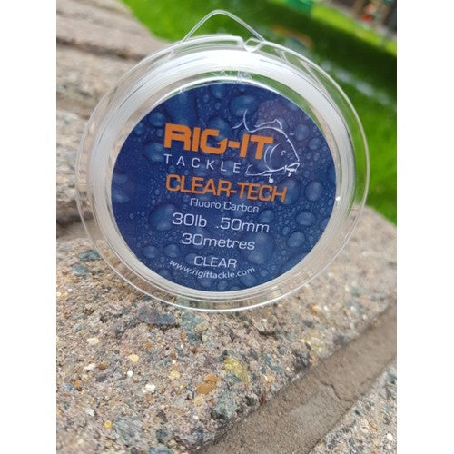 Clear-Tech Fluoro Carbon 30m & 50m Spools 15lb/25lb/30lb