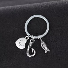 Dad Fishing keyring